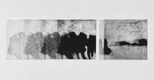Paesaggi-passaggi (serie) - collagraph, carborundum (2016)